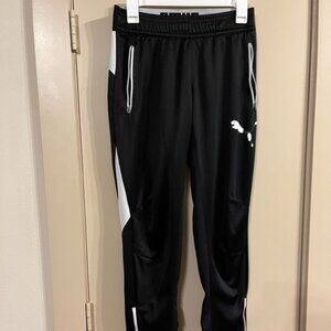 Black with white accent Puma Joggers